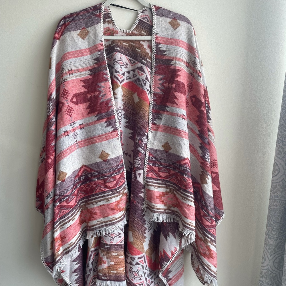 Patterned Poncho